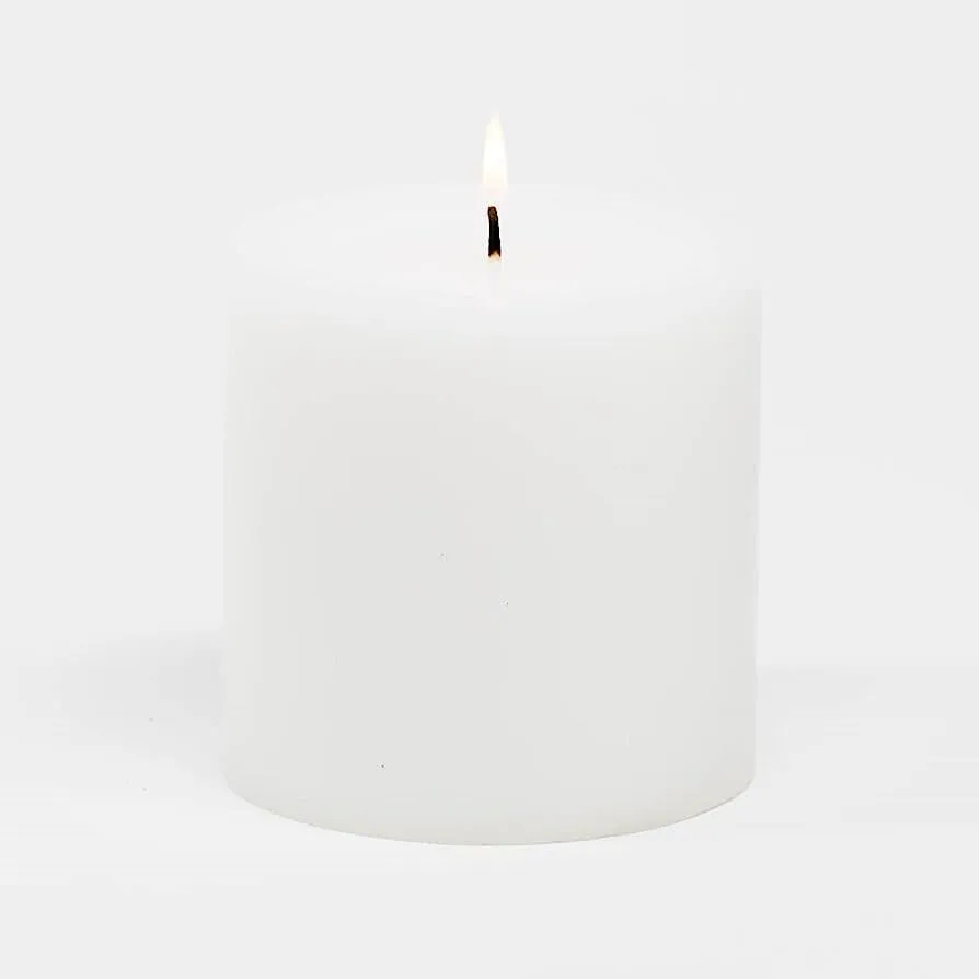 Wide White Candles
