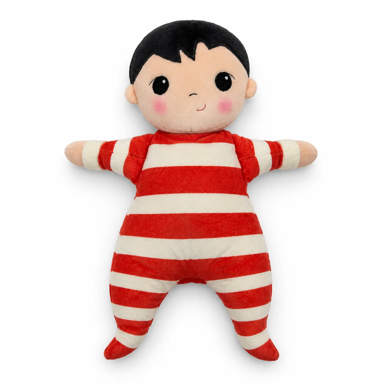 Red and Cream Striped Doll