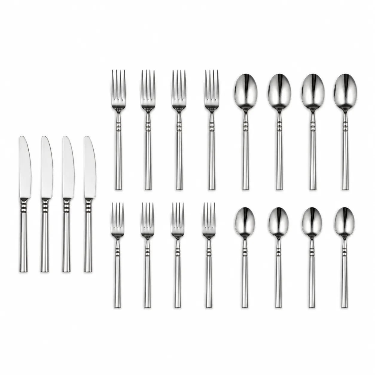 Stainless Steel Silverware Set - 20 Pieces