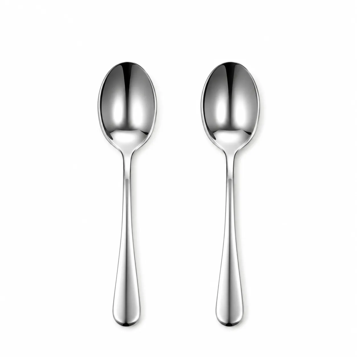 Classic Stainless Steel Spoons - Set of 2