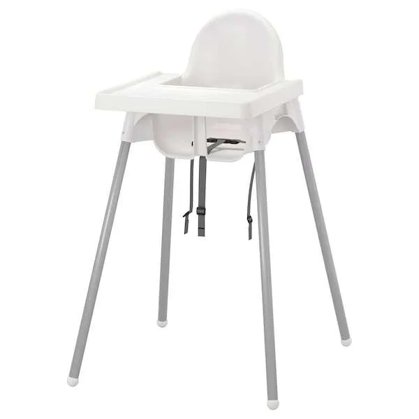 Basic Plastic White High Chair