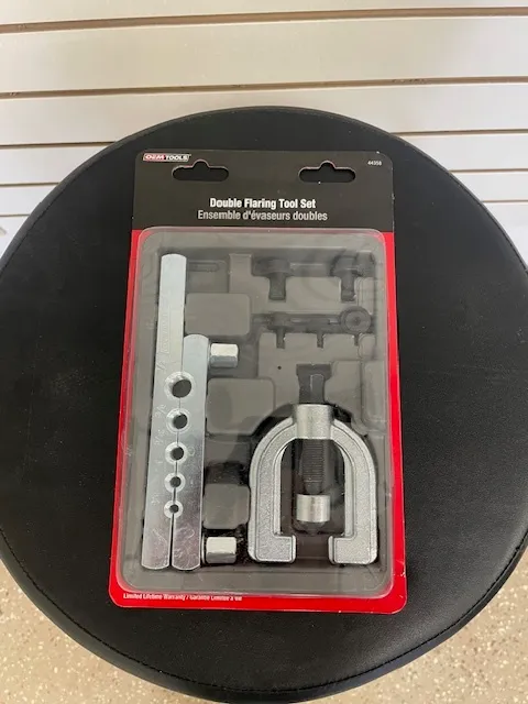 Double Flaring Tool Set for 45-degree Flares, 7-pc
