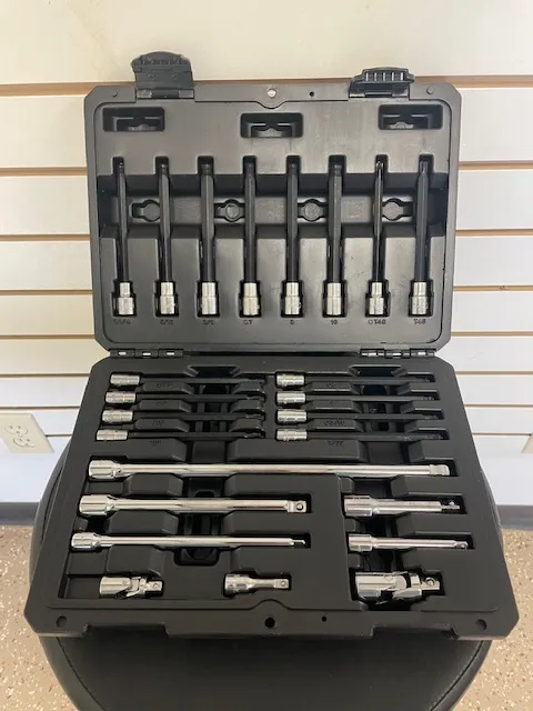  Long Arm Hex Bit Socket & Extension Set, 24-pc