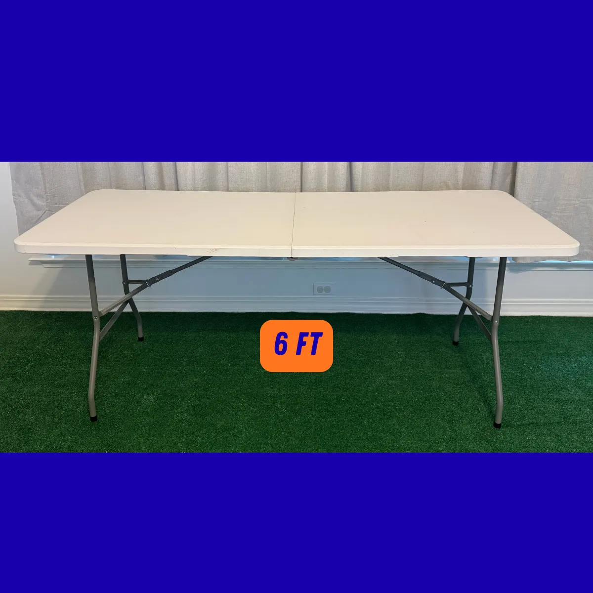 6ft plastic folding table