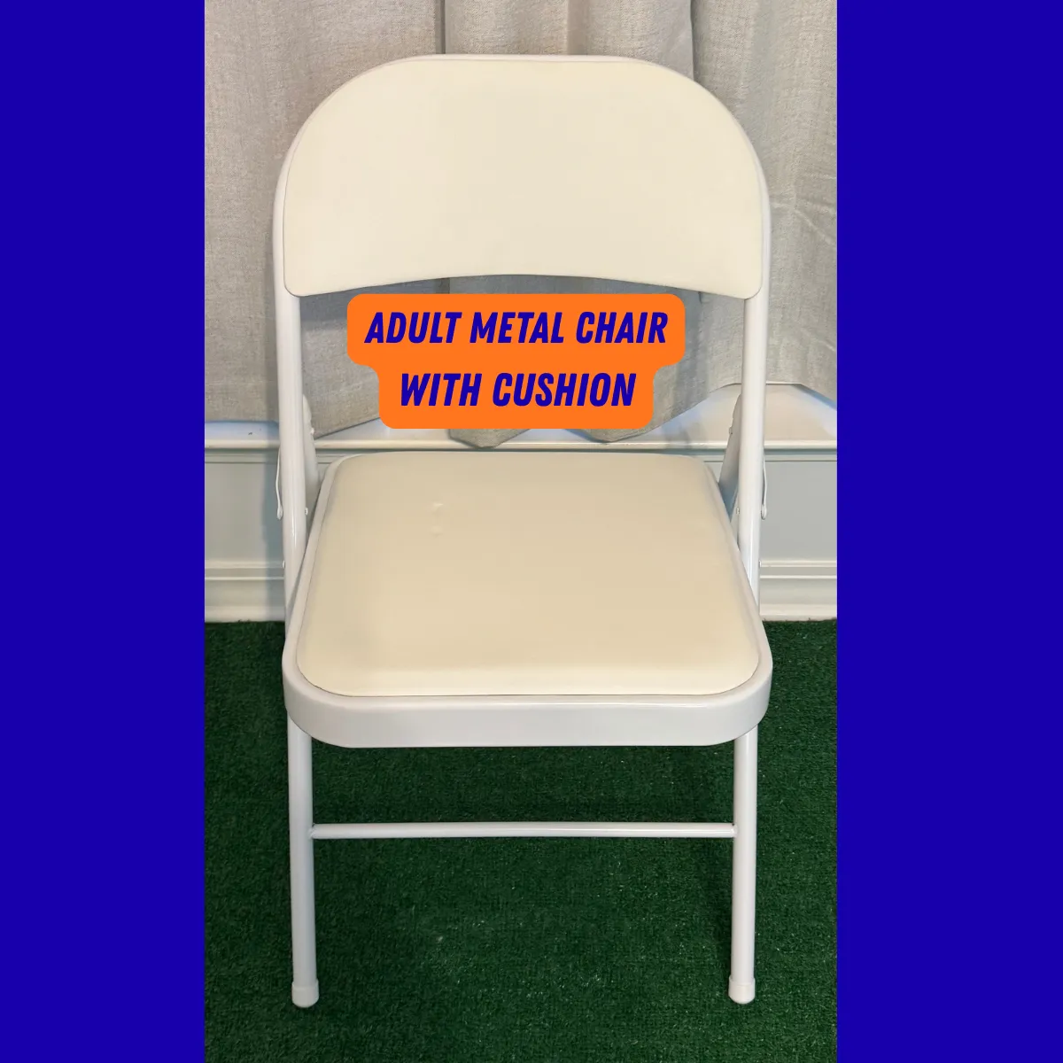 Adult Metal Folding Chairs with Cushion