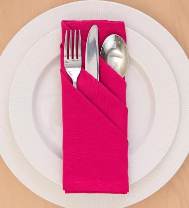 Stoffserviette Baumwolle Pink, inkl. Reinigung