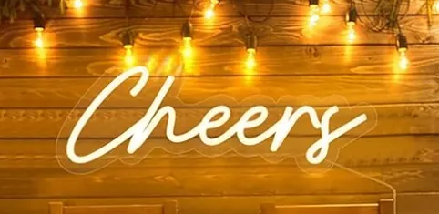 LED-Schriftzug "Cheers"
