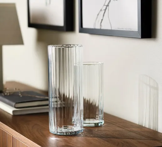 Vase Modell "Riffel" versch. Höhen