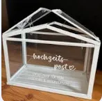 Kartenbox Echtglas