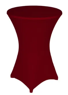 Stehtischhusse stretch dunkelrot inkl. Reinigung