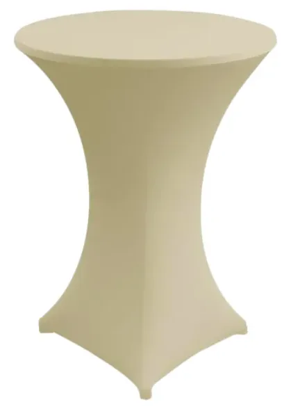 Stehtischhusse stretch creme inkl. Reinigung