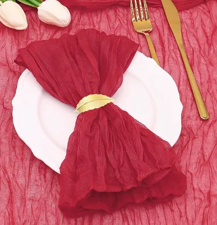 Stoffserviette Musselin Pink inkl. Reinigung