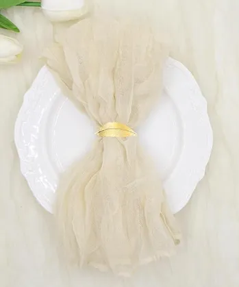 Stoffserviette Musselin Creme inkl. Reinigung