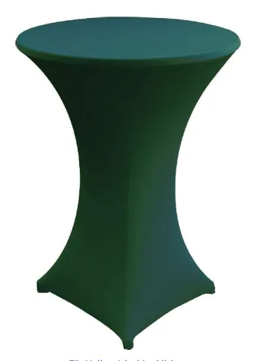 Stehtischhusse stretch dunkelgrün inkl. Reinigung