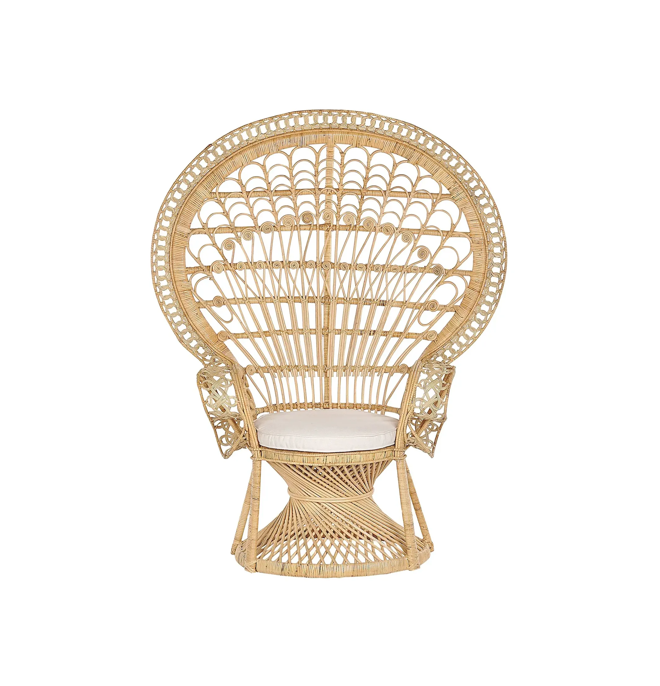 Oblee High-Back Peacock Royal Chair