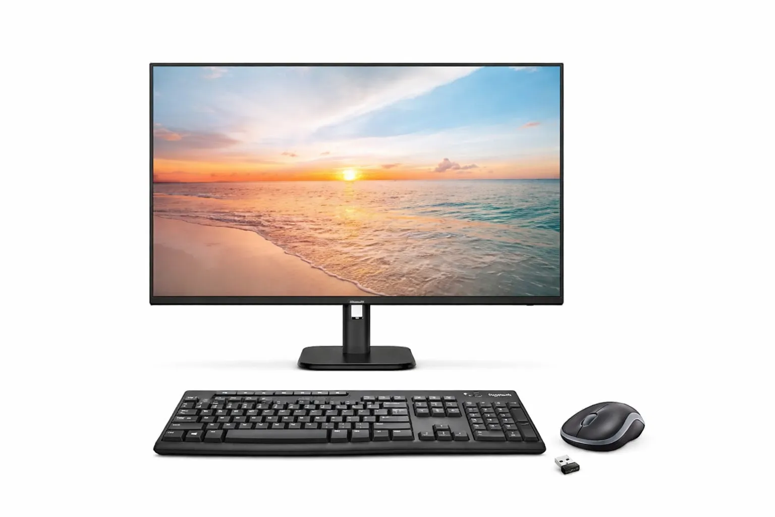 Monitor + Wireless Keyboard + Mouse