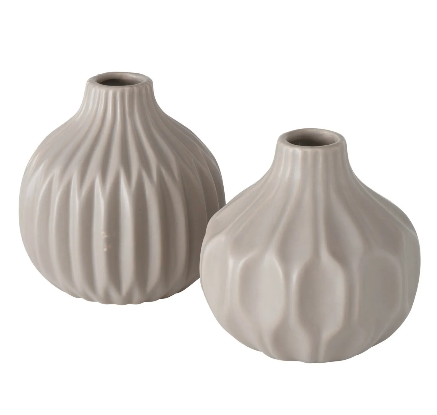 Vasen 2er Set "Mocha Mousse" 11 cm