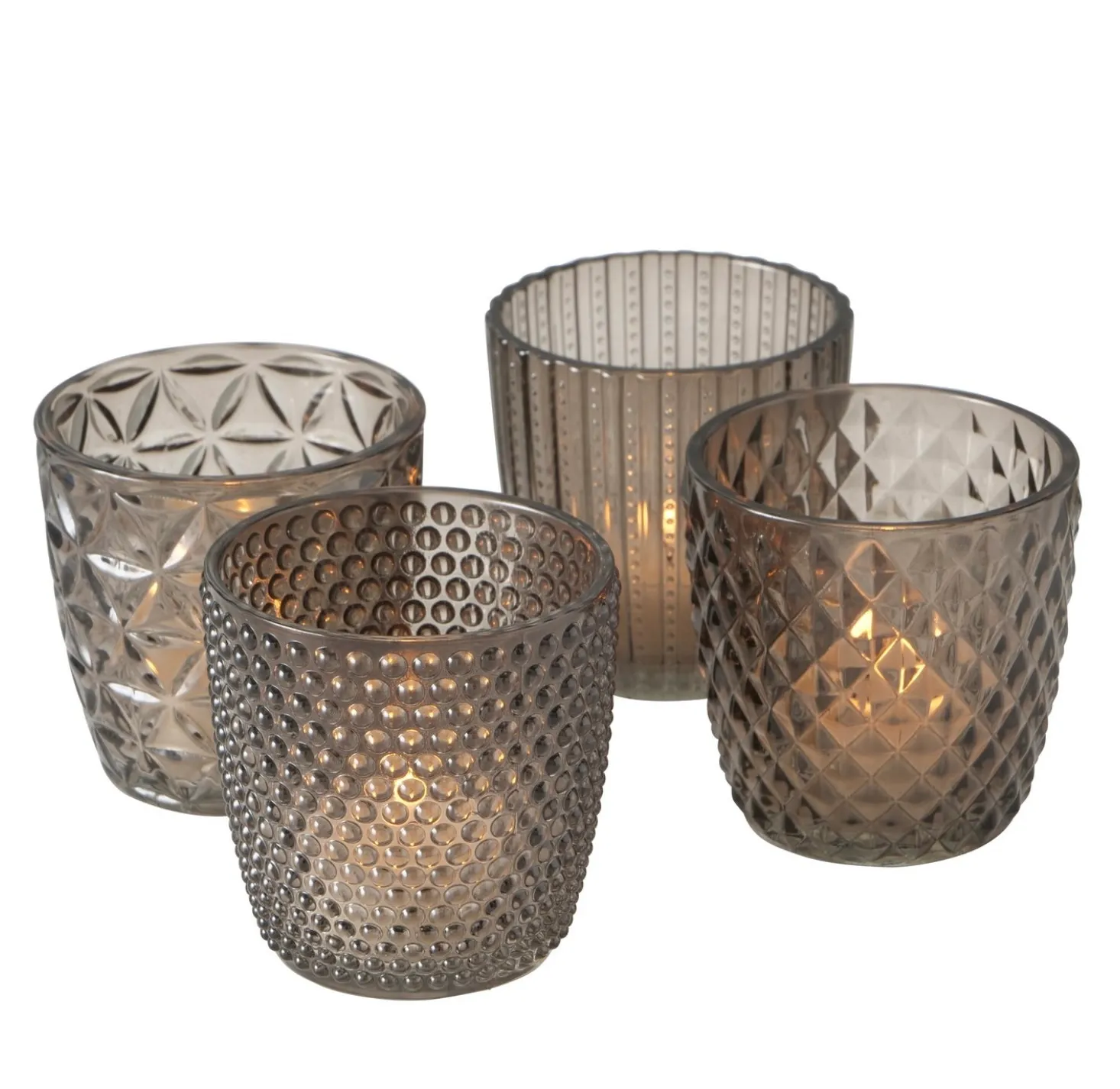 Windlicht 4er Set "Mocca Mousse"