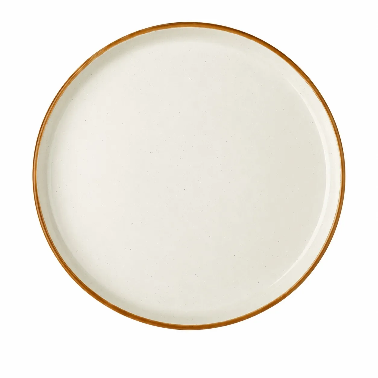 Speiseteller Steingut Modern "Creme/Braun" Ø 26 cm