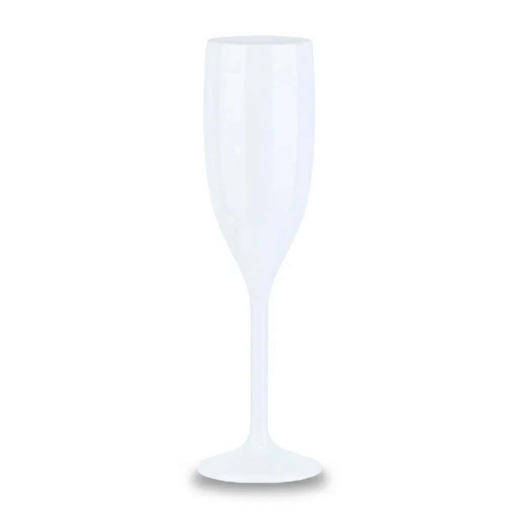 Sektglas Weiß Kunststoff