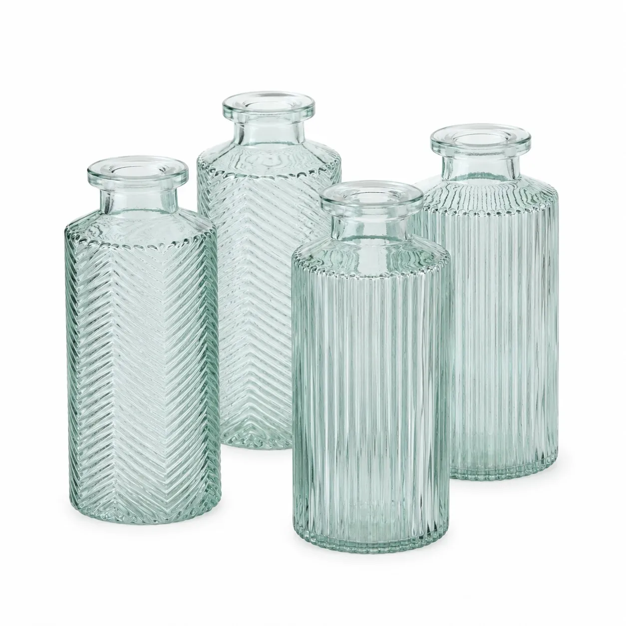 Vasen 4er Set "Salbei" 14 cm
