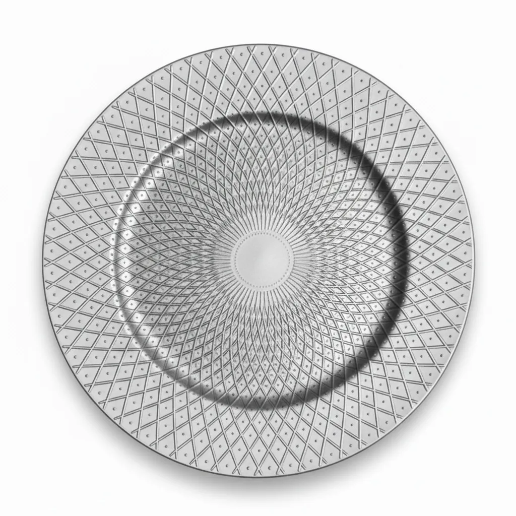 Platzteller Silber "Raute" Ø 33 cm