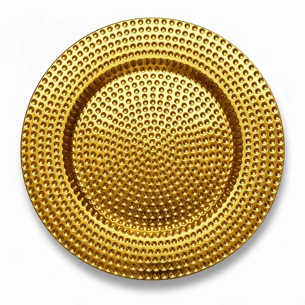 Platzteller Gold "Punkte" Ø 33 cm