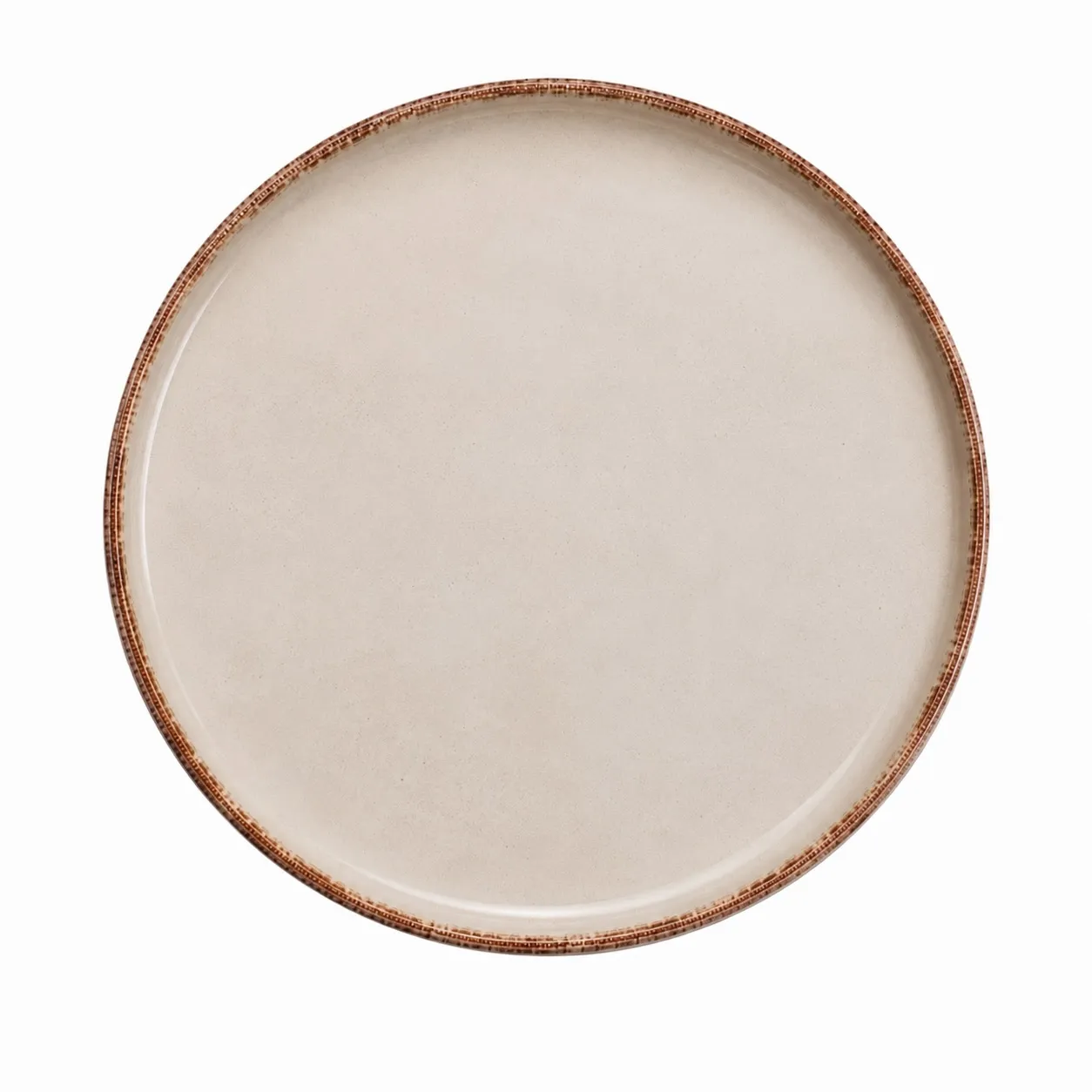 Speiseteller Steingut Modern "Beige/Braun" Ø 26 cm