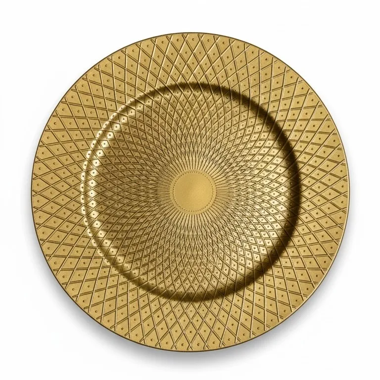 Platzteller Gold "Raute" Ø 33 cm