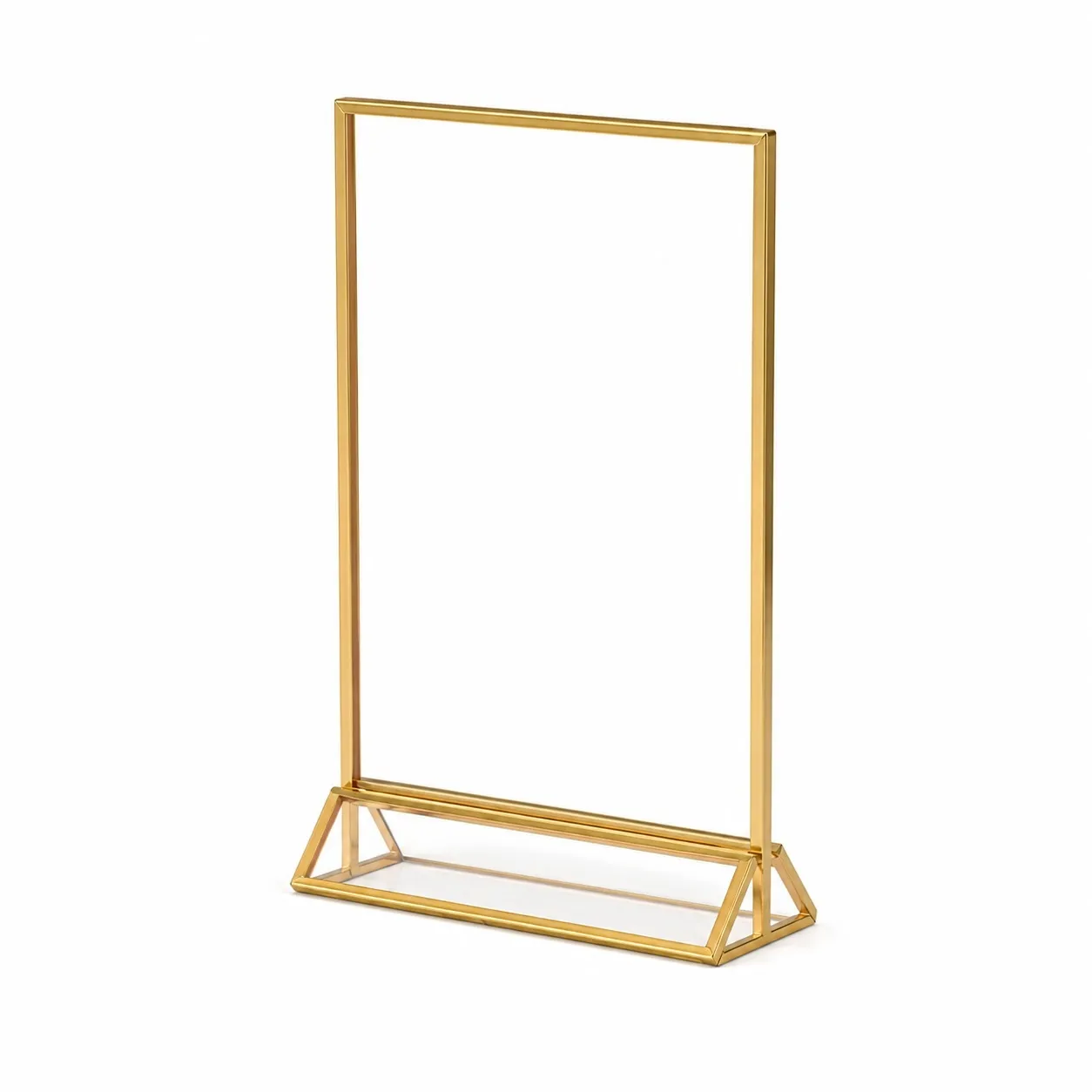 Tischkartenhalter Acryl A6 "Gold Klassik"