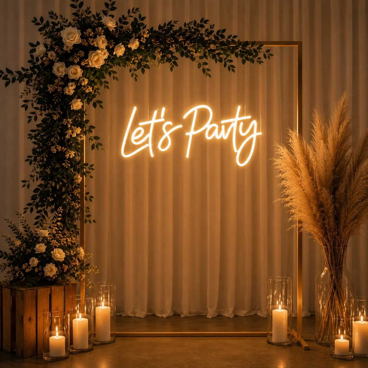 LED-Neonschild "Let´s Party"