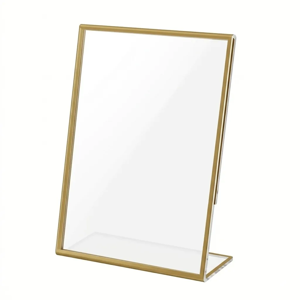 Tischkartenhalter Acryl A6 "Gold Deluxe" 