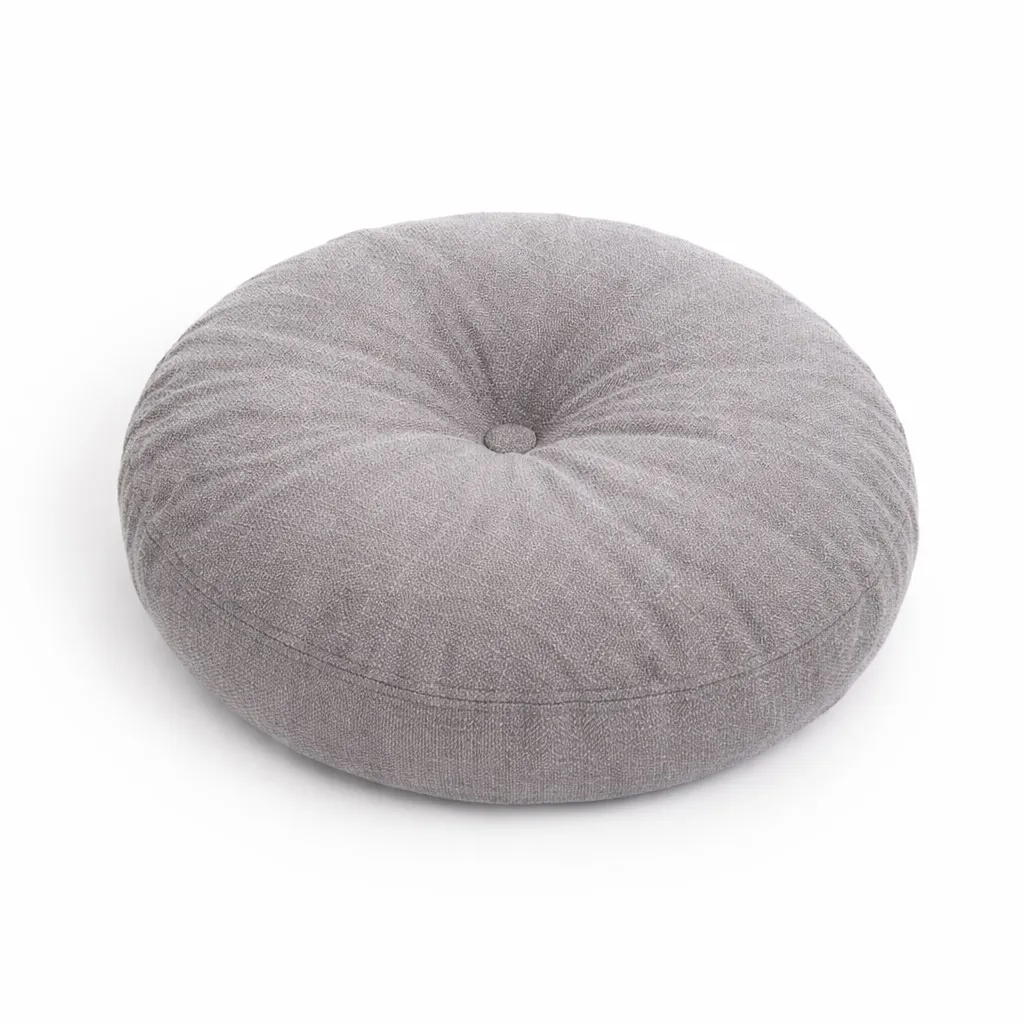 Pouf / Bodenkissen "Lounge" Ø 40 cm "Grau"