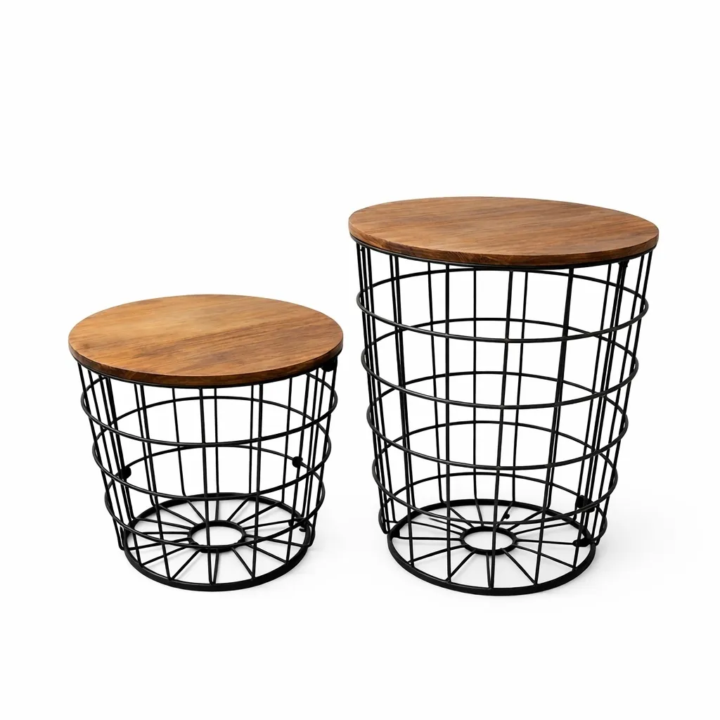 Loungetisch "Industrial" 2er Set 