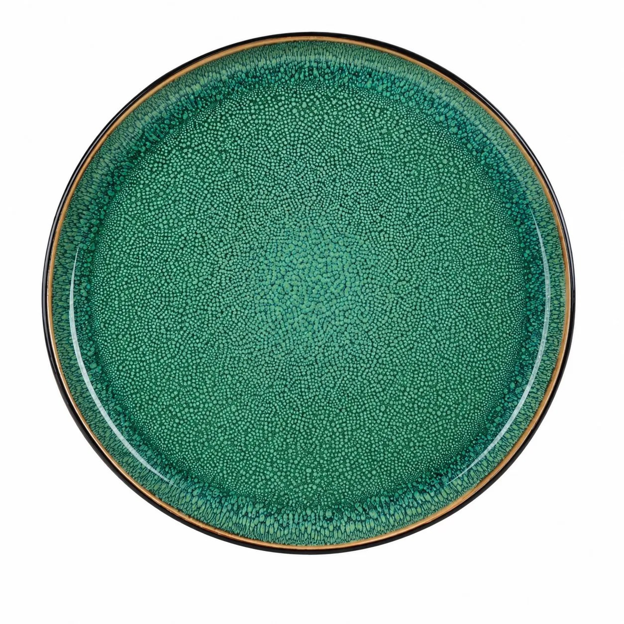 Speiseteller Steingut Modern "Smaragdgrün" Ø 26 cm