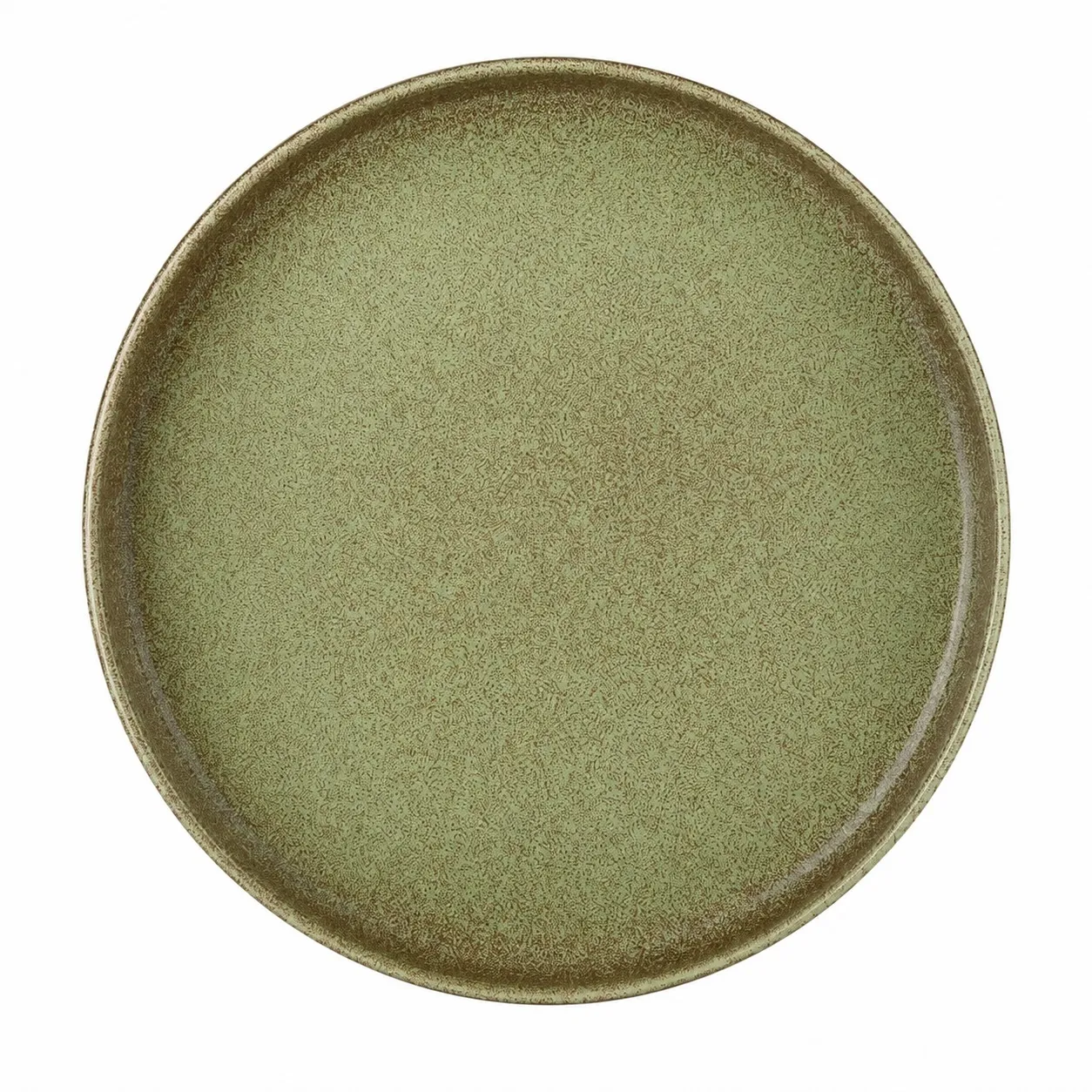 Speiseteller Steingut Modern "Olivgrün" Ø 26 cm