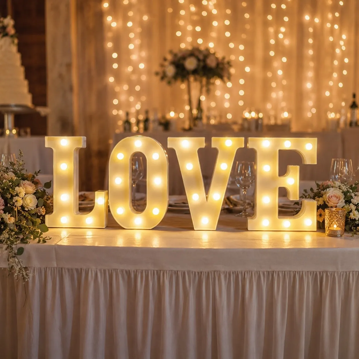 LED-Buchstaben "LOVE"