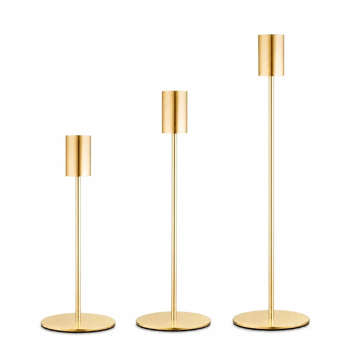 Kerzenständer Gold 3er Set "Minimalistisch"