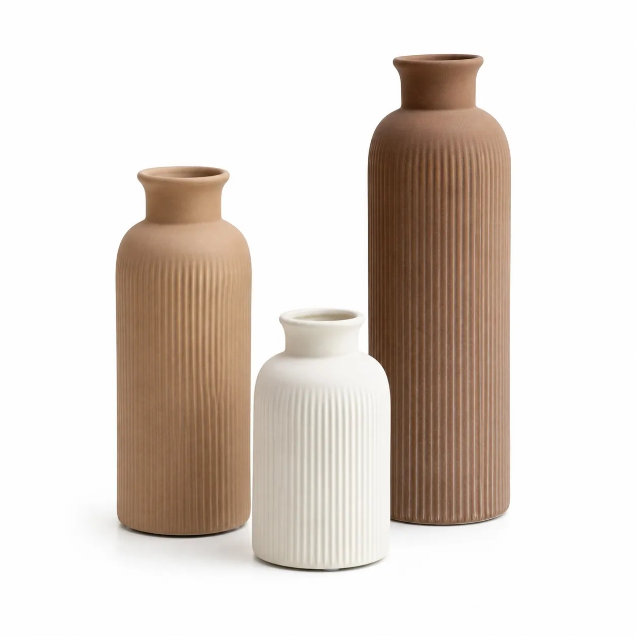 Vasen 3er Set "Cappuccino"