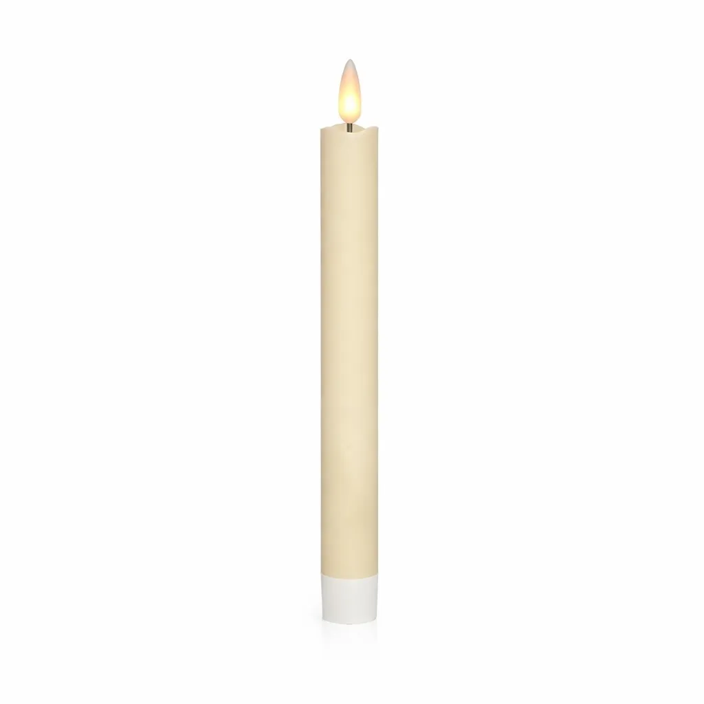 LED-Echtwachs Kerze "Deluxe" Creme