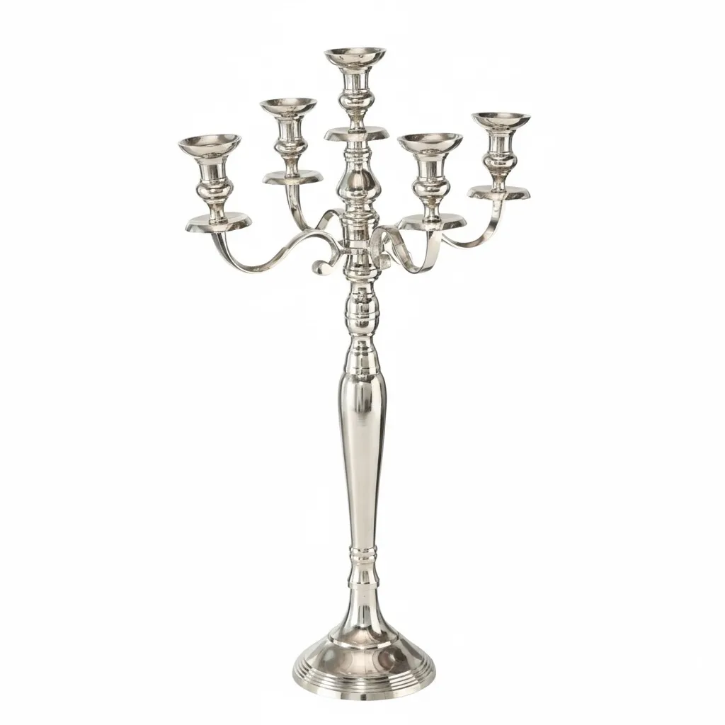 Kerzenleuchter Silber 75 cm