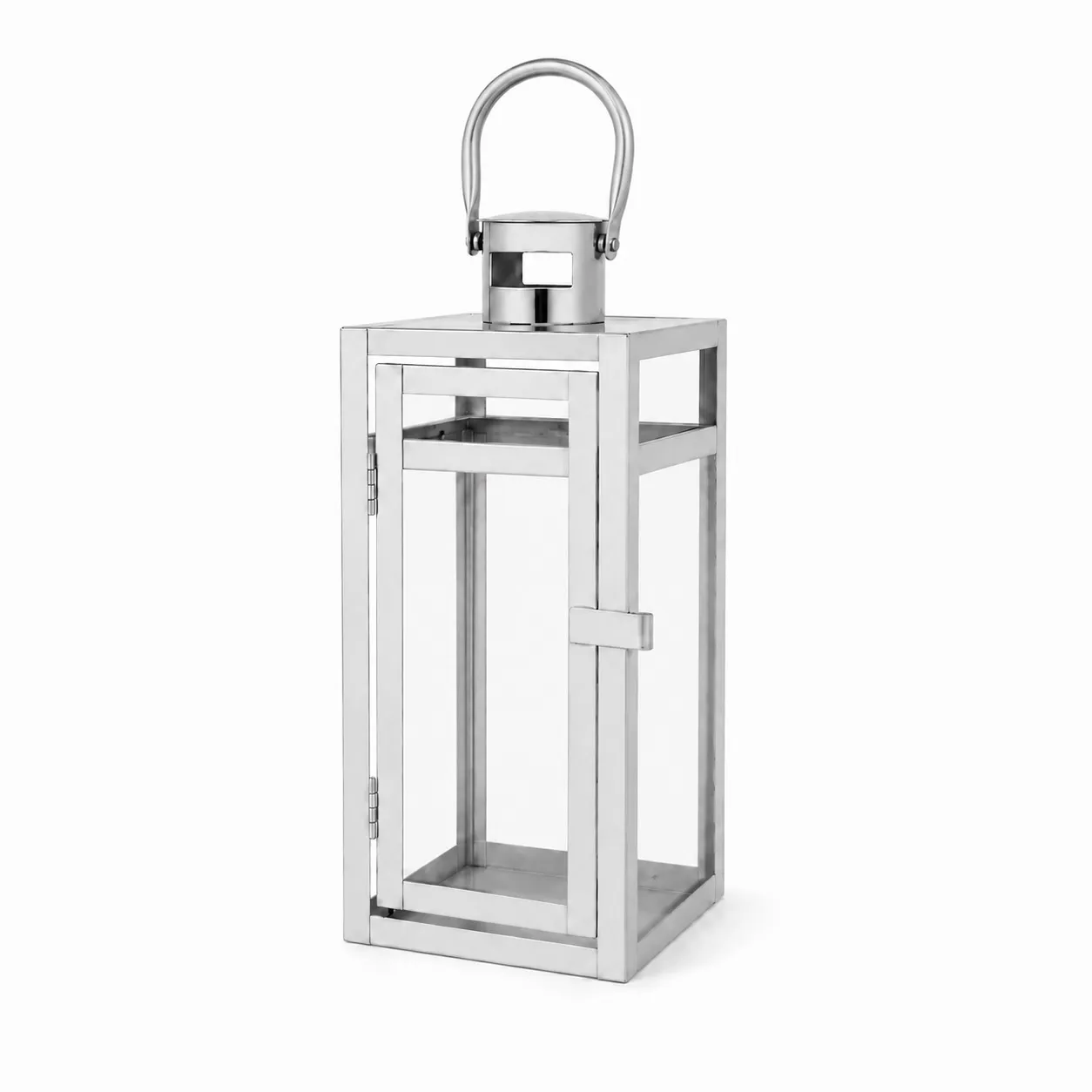 Laterne "Modern" Silber 30 cm