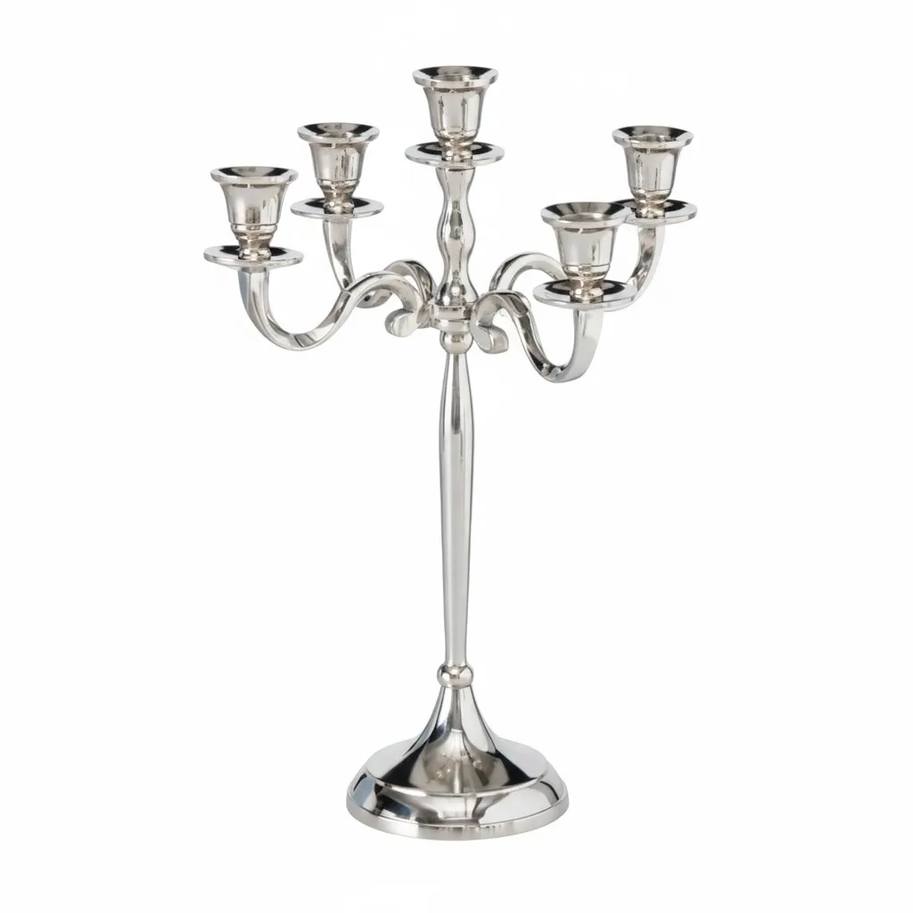 Kerzenleuchter Silber 40 cm