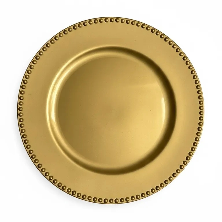 Platzteller Gold "Perlen" Ø 33 cm