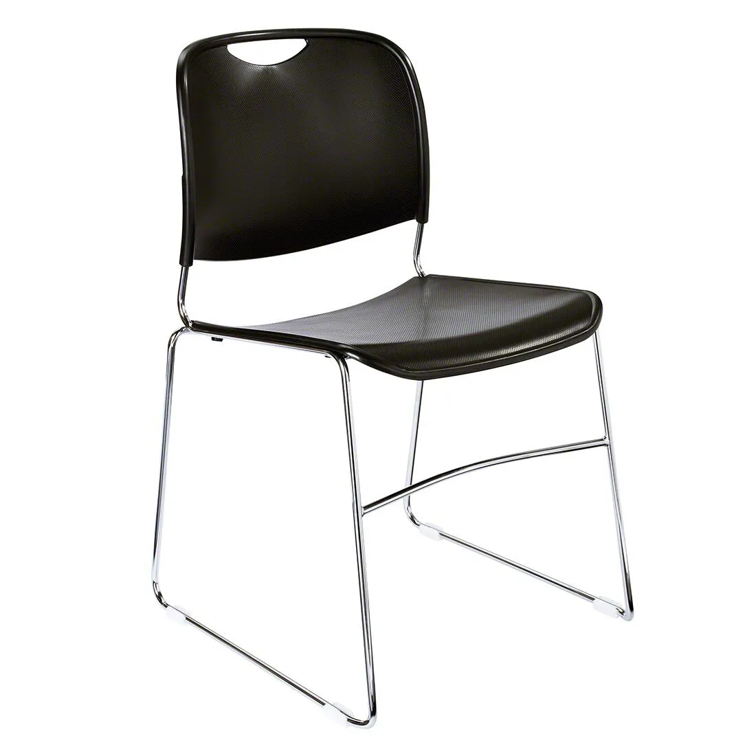 Black Ultra-Compact Plastic Chair (Black)