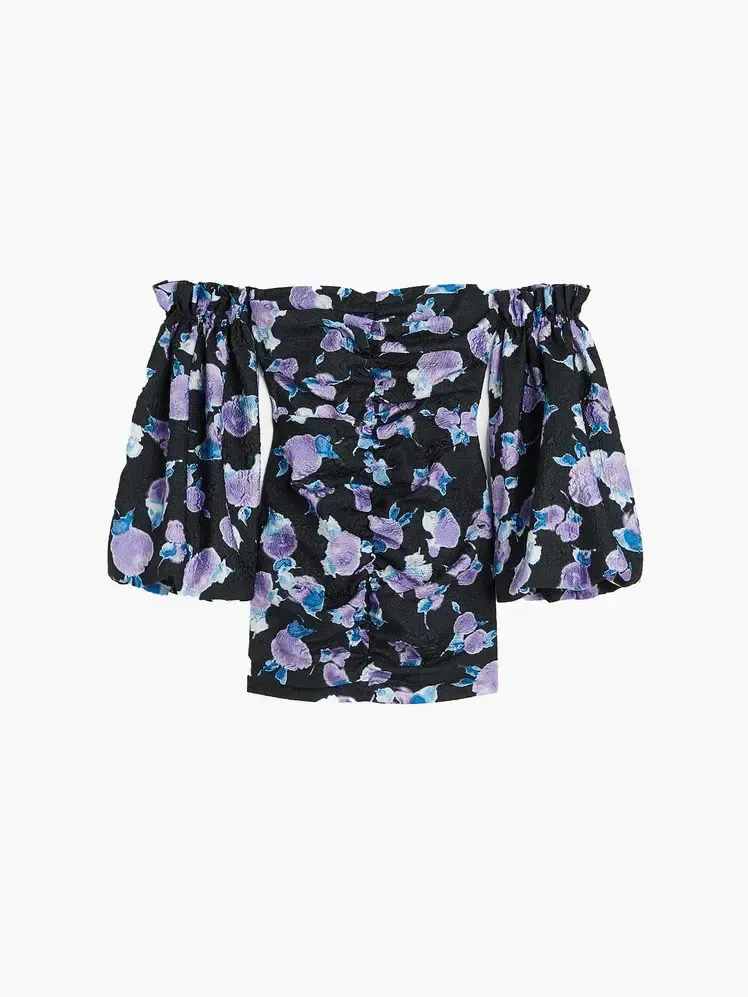 Rotate X H&M blue puff dress