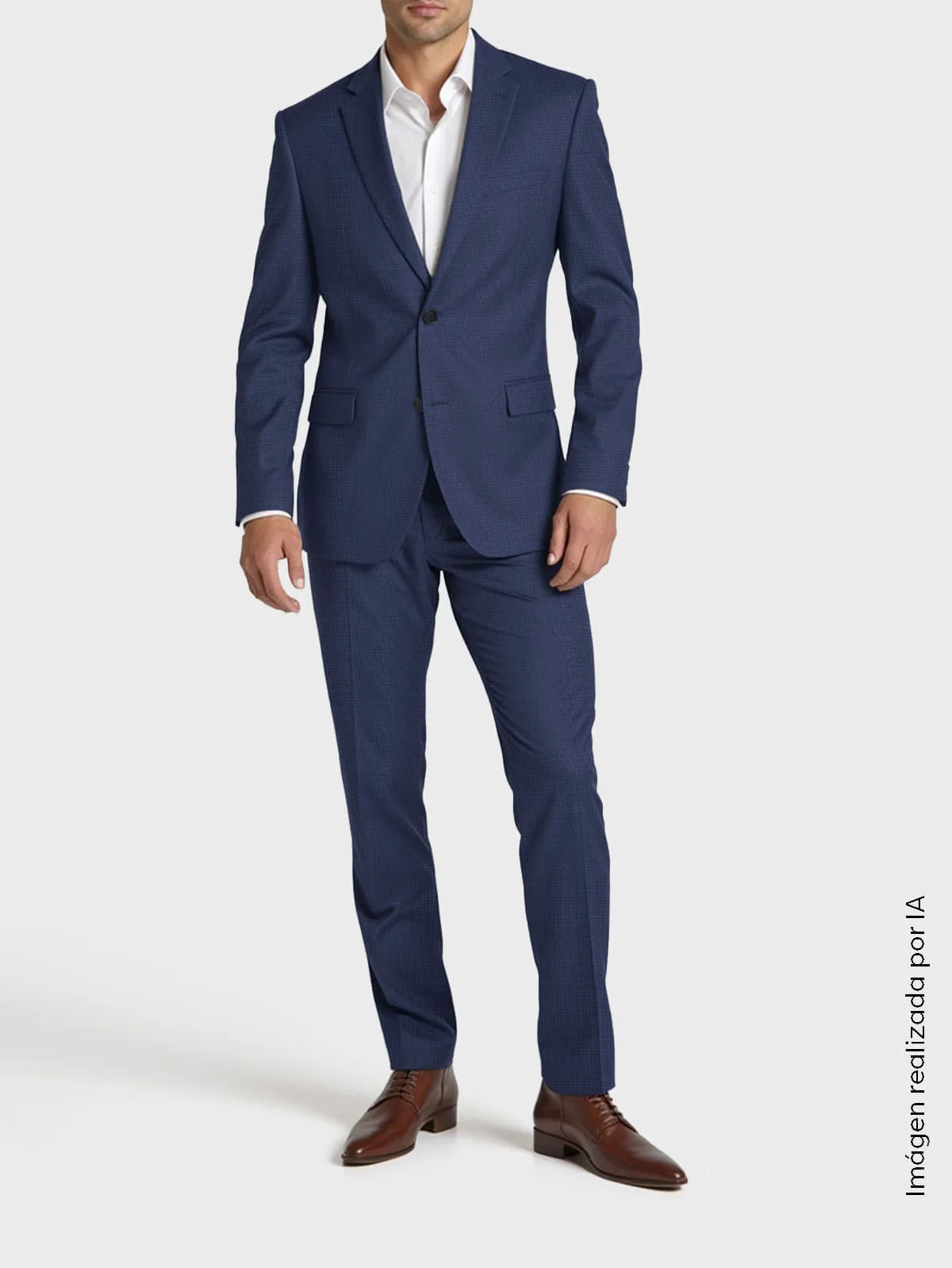 Traje caballero azul