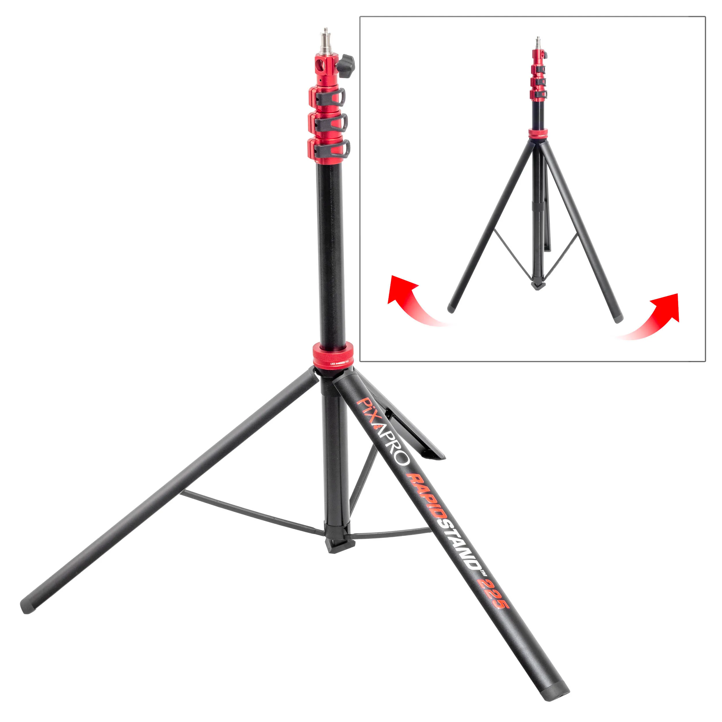 PiXAPRO Rapid Stand 225 - Self Deploying Light Stand