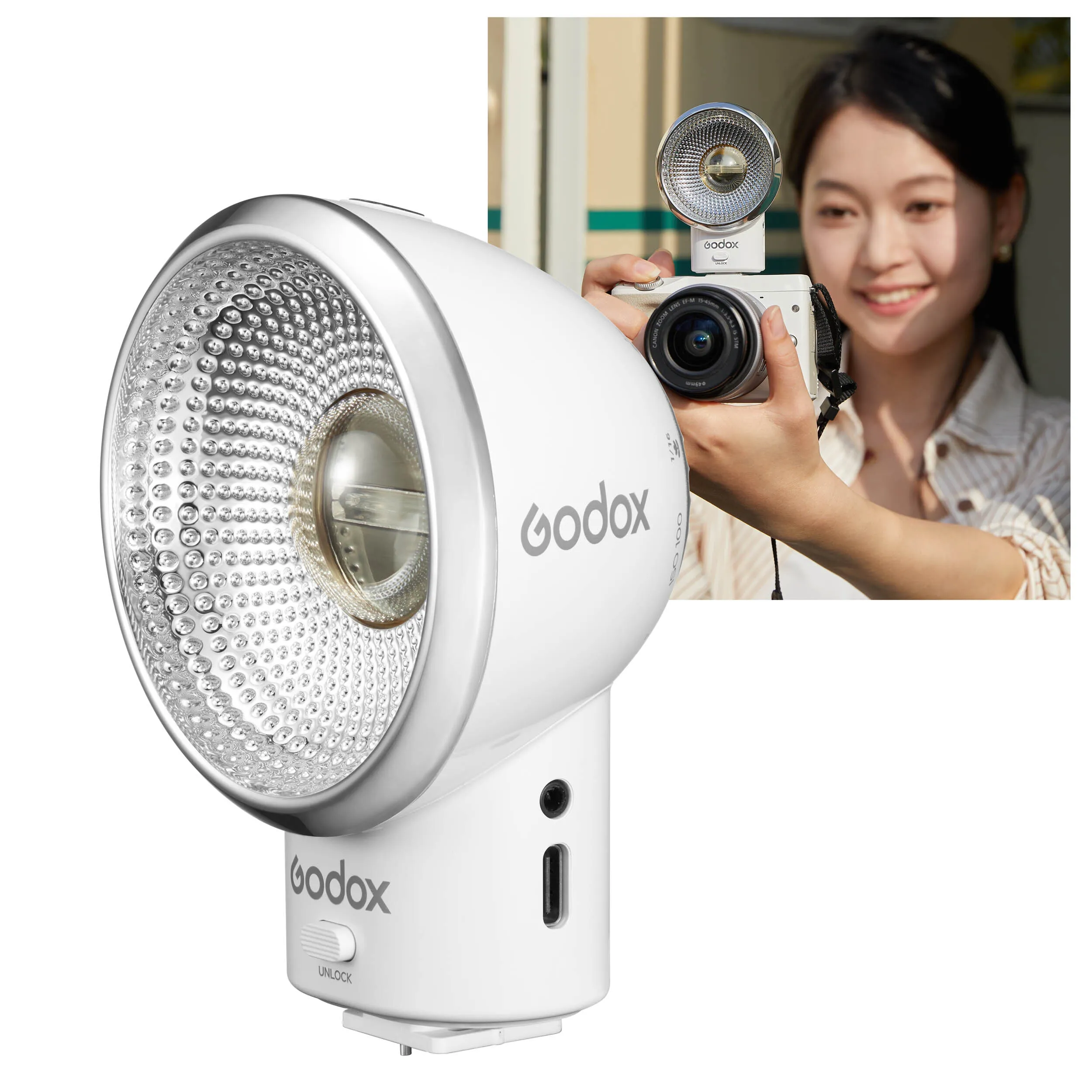 Godox Lux Elf Retro-Style Vintage Camera Lighting Speedlite Flash