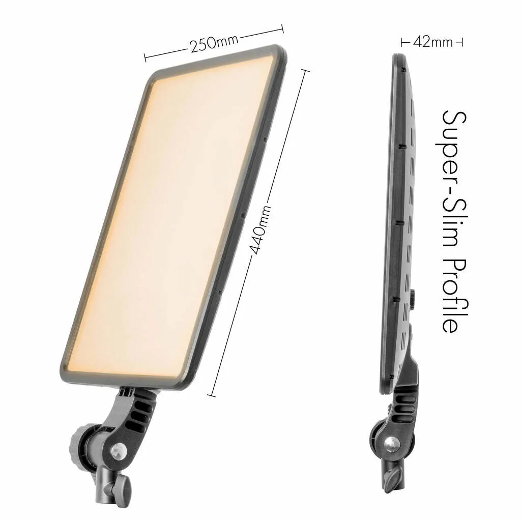 GLOWPAD 350D Slim Bi-Colour Portable 45W LED Light Panel